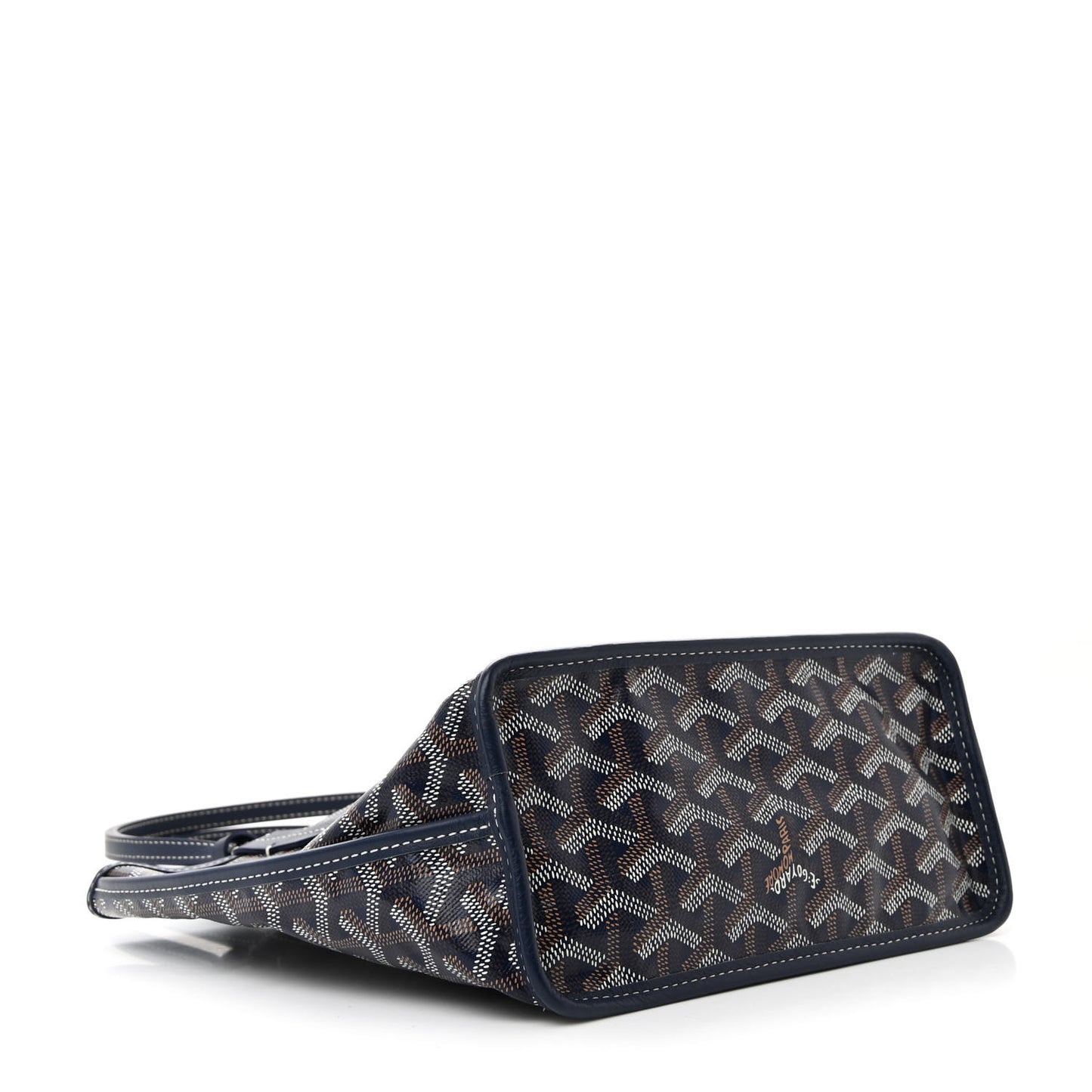 Goyardine Reversible Mini Anjou Navy