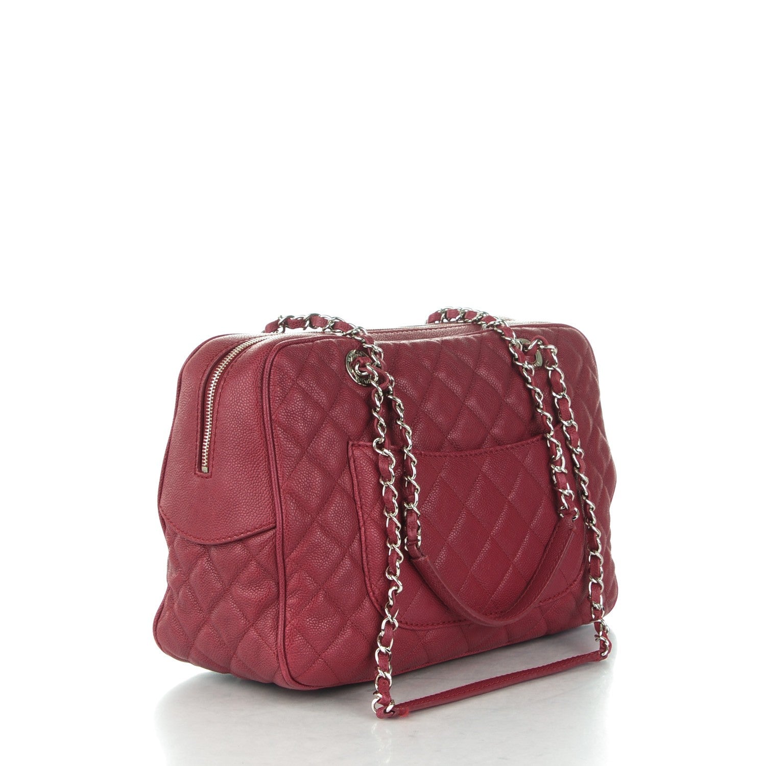 Chanel Caviar Quilted Large Paradoxal Camera Case Red 3 of 8