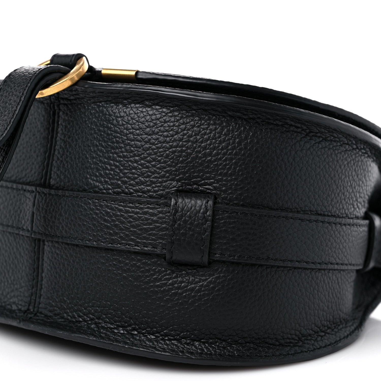 Chloe Calfskin Mini Marcie Round Crossbody Bag Black 7 of 8