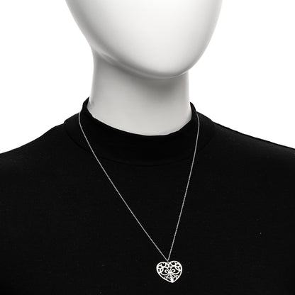Tiffany Sterling Silver Enchant Heart Pendant Necklace 2 of 4