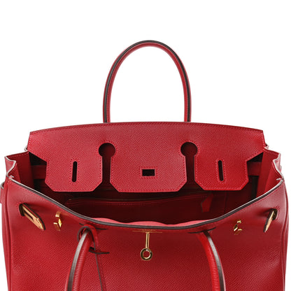 Hermes Epsom Birkin 30 Rouge Casaque 16 of 36