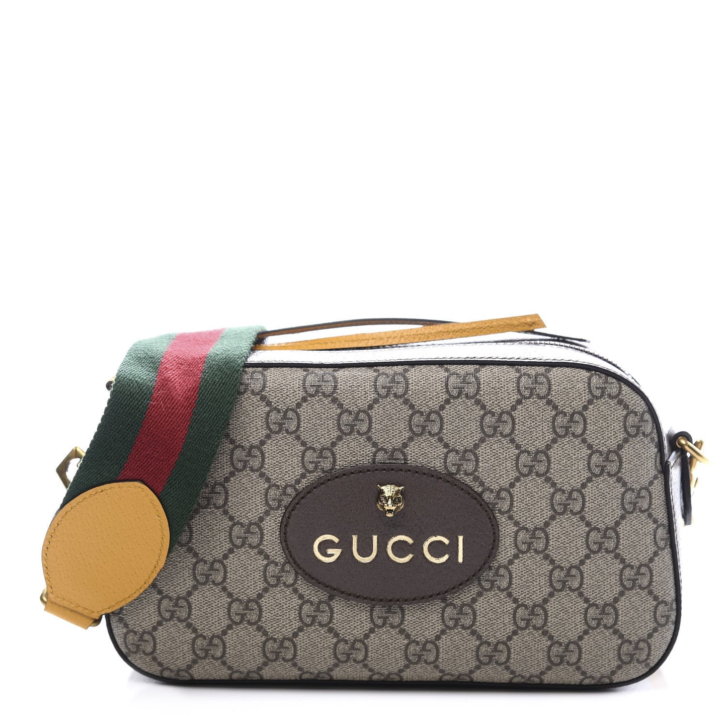 GG Supreme Monogram Web Neo Vintage Shoulder Bag Beige New Acero Crop