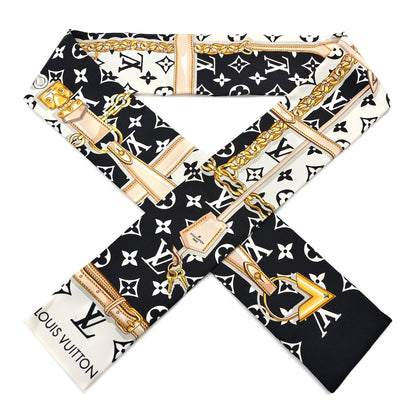 Louis Vuitton Silk Monogram Confidential Bandeau Black 1 of 5