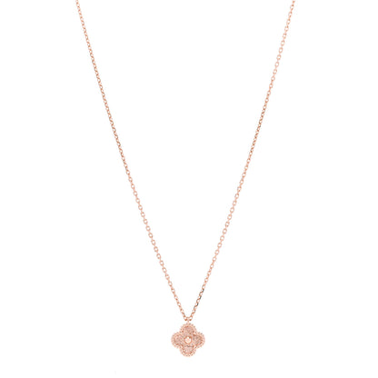 Van Cleef & Arpels 18K Rose Gold Sweet Alhambra Pendant Necklace 1 of 7