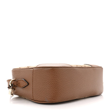 Gucci Monogram Mini Bree Messenger Bag Beige Tabacco 4 of 10