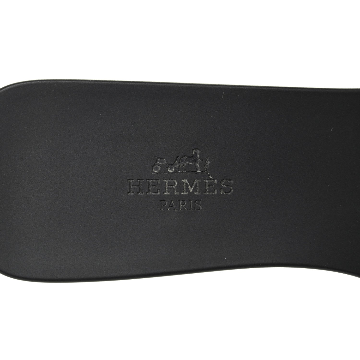 Hermes Rubber Aloha Sandals 38 Black 7 of 10