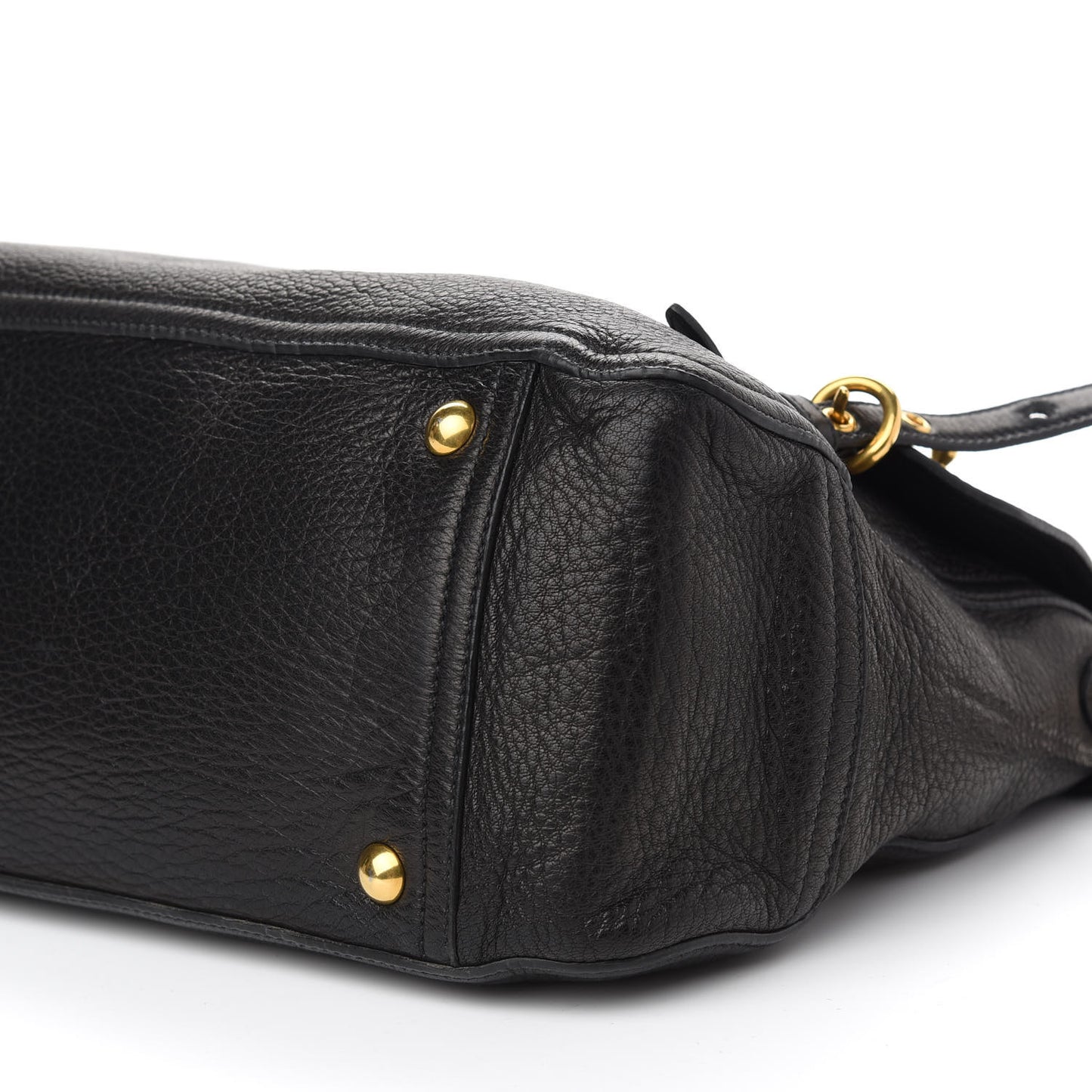 Cervo East-West Flap Satchel Black