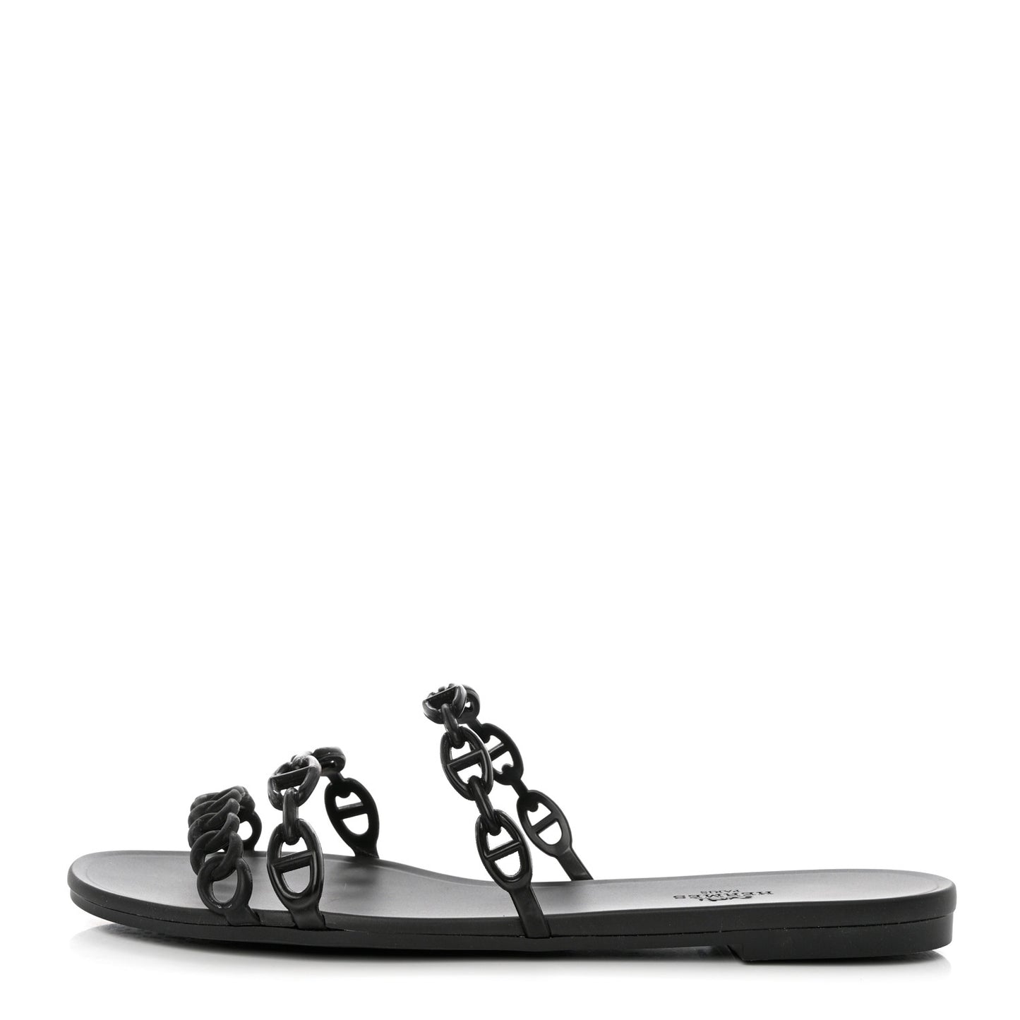 Rubber Chaine d'Ancre Rivage Sandals 41 Black
