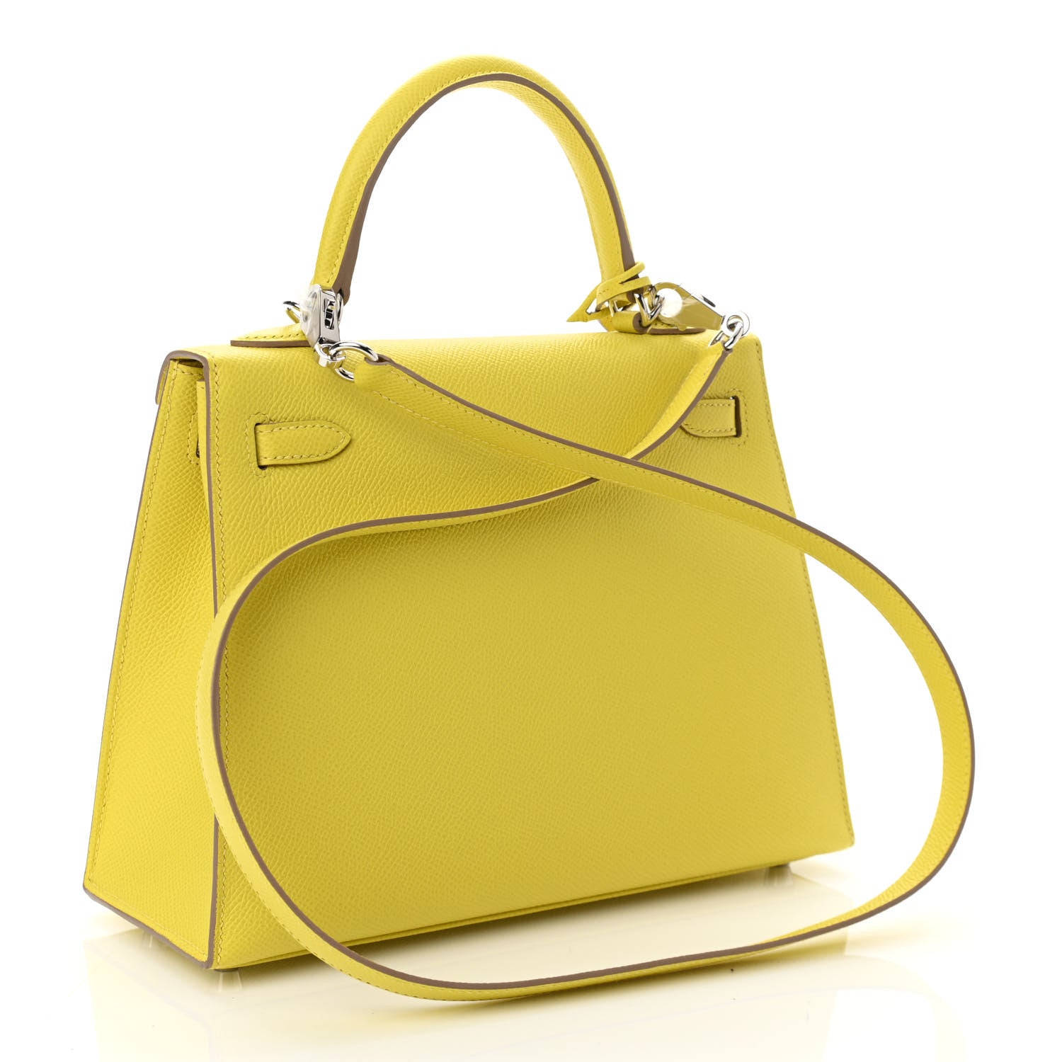 Hermes Epsom Kelly Sellier 25 Lime 3 of 11