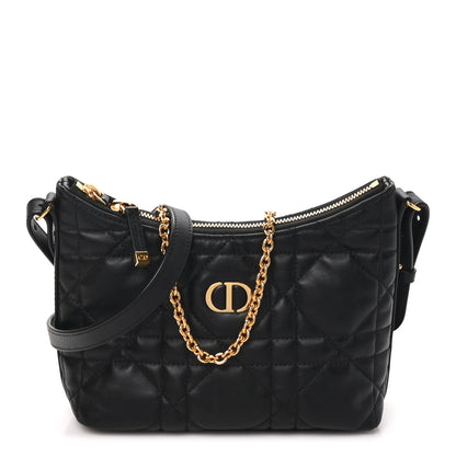 Christian Dior Calfskin Macrocannage Miss Caro Diorling Mini Bag with Chain Black 1 of 9
