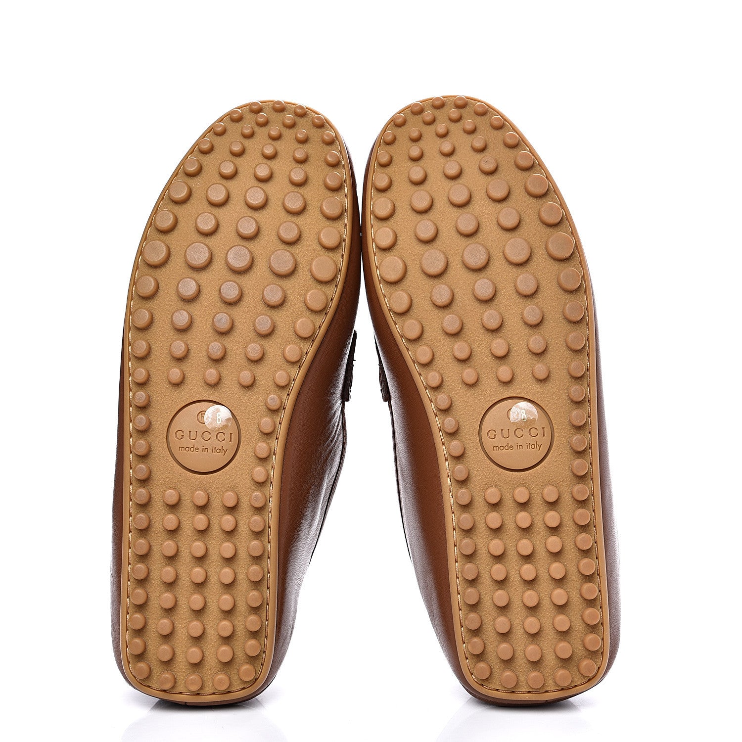 Gucci Nappa Mens GG Driver Loafers 8 Cuir 6 of 10