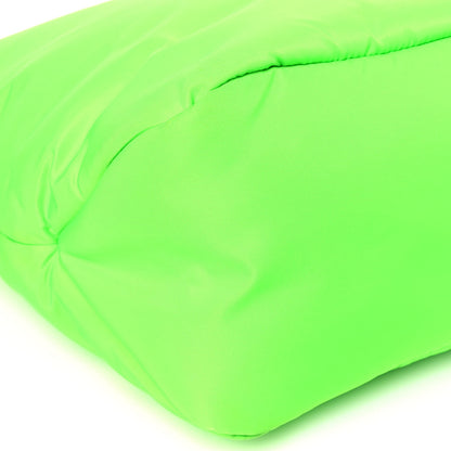 Prada Tessuto Nylon Soft Padded Medium Shopping Tote Verde Fluo 8 of 13