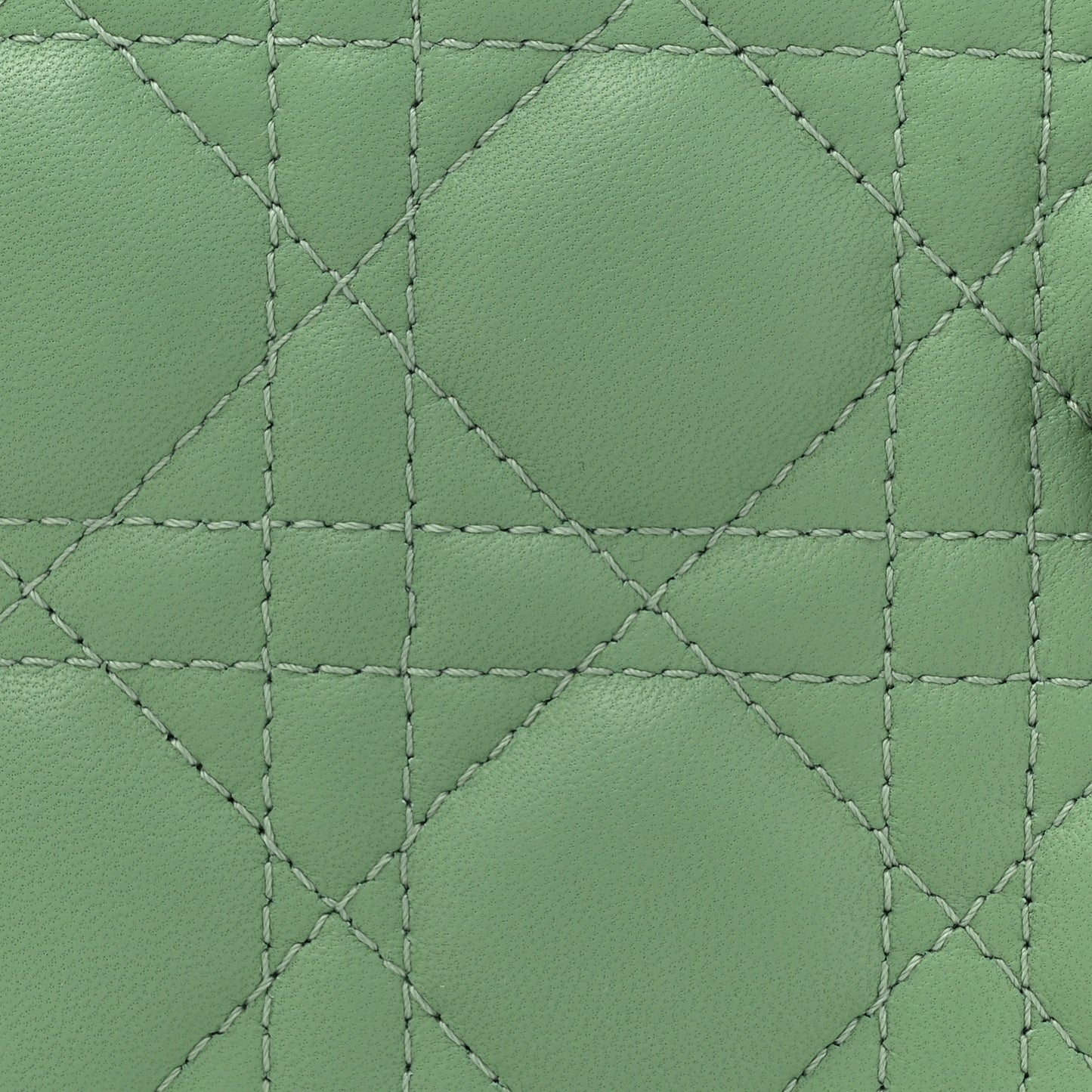 Lambskin Cannage Mini Lady Dior Green