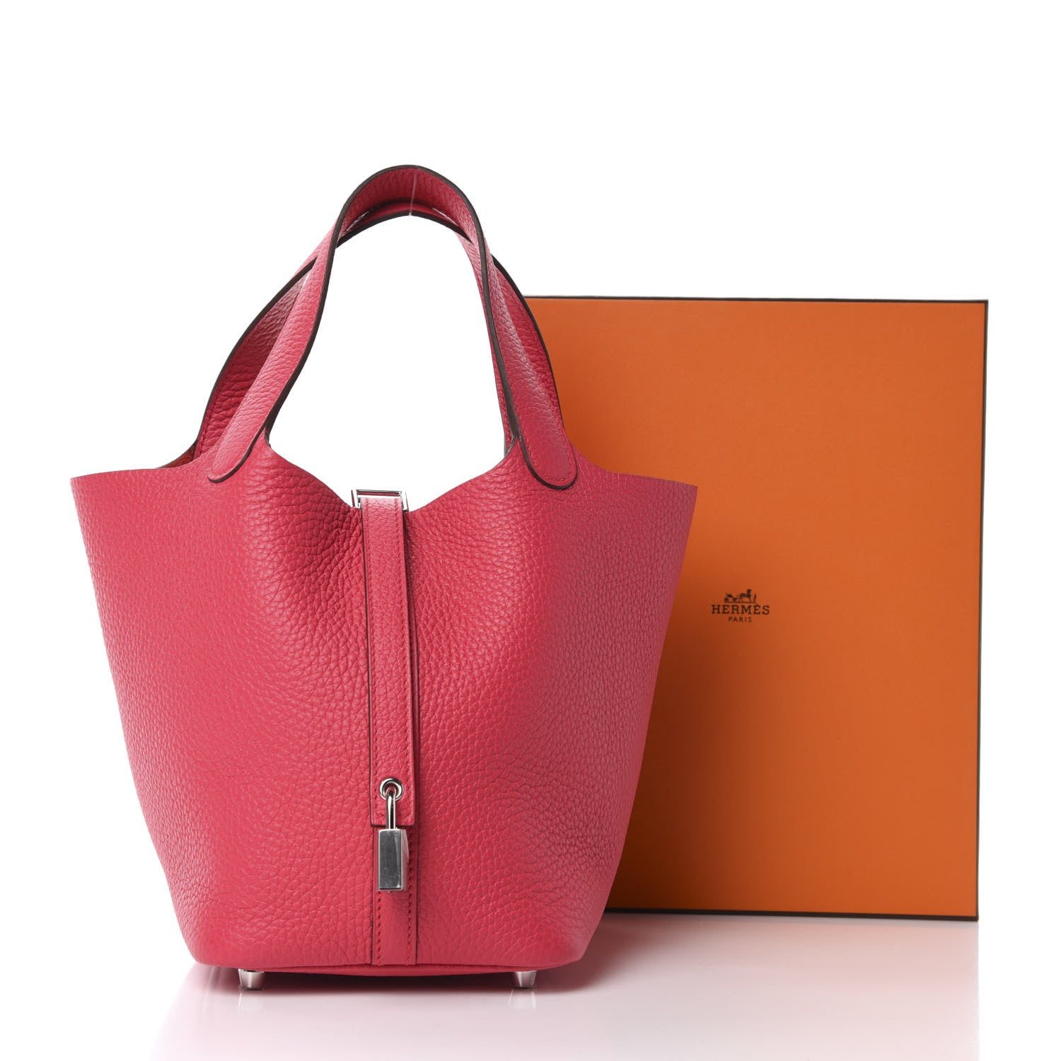 Hermes Taurillon Clemence Picotin Lock 18 PM Rose Extreme 11 of 11