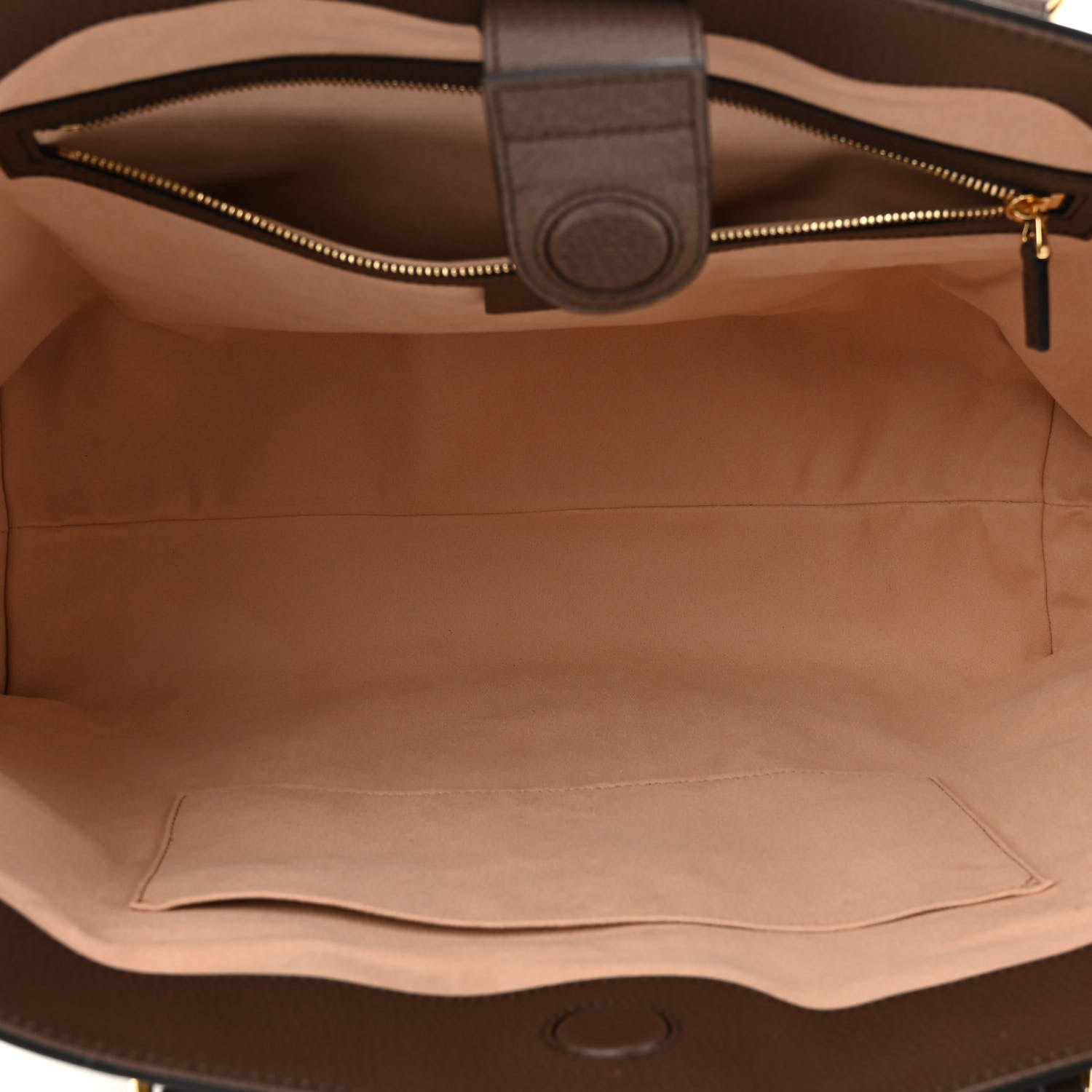 Gucci GG Supreme Monogram Textured Calfskin Web Medium Ophidia Shopping Tote Beige Ebony New Acero 5 of 9