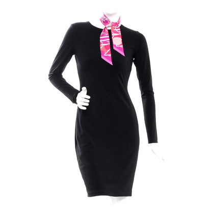 Hermes Silk Tatersale Twilly Fuchsia Rouge Vif Corail 2 of 4
