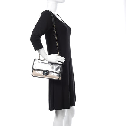 Chanel Lambskin PVC Medium Coco Sand Flap Black 2 of 10