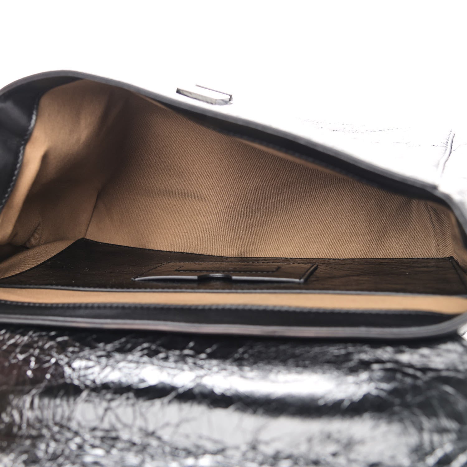 Givenchy Creased Patent Calfskin Medium ID Flap Black 5 of 10