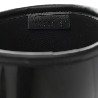 Gucci Rubber Horsebit Knee High Boots 37 Black 7 of 9