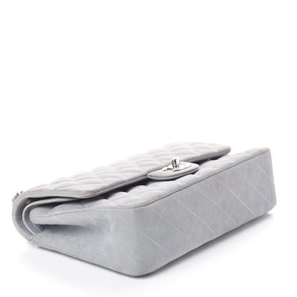 Chanel Iridescent Caviar Quilted Medium Double Flap Light Grey 4 of 15
