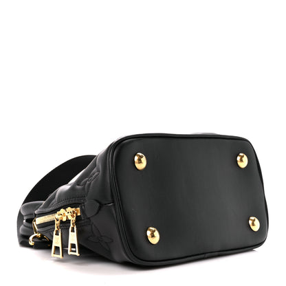 Louis Vuitton Calfskin Bubblegram Alma BB Black 4 of 9