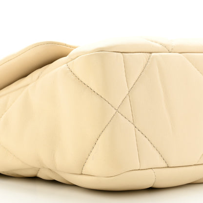 Chanel Lambskin Quilted Medium Chanel 19 Flap Beige 9 of 11