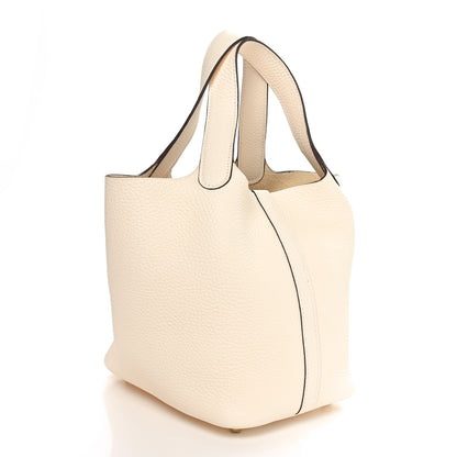 Hermes Taurillon Clemence Picotin Lock 18 PM Nata 3 of 11