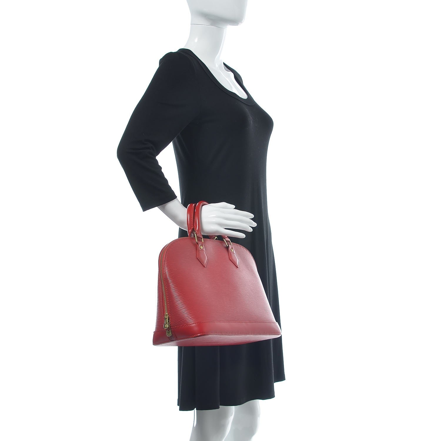 Louis Vuitton Epi Alma MM Rouge 10 of 16