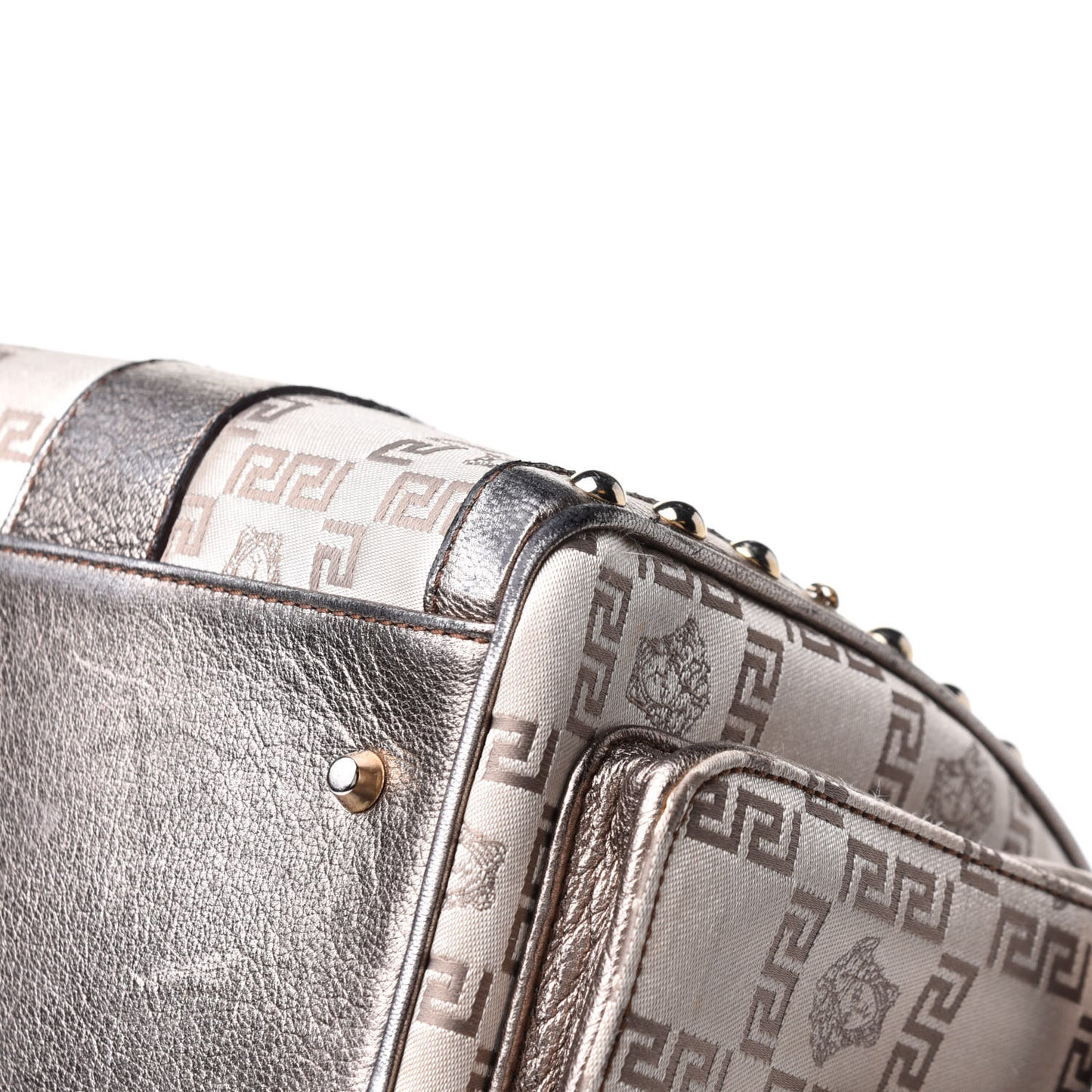 Metallic Calfskin Snap Out Of It Bag Bronze
