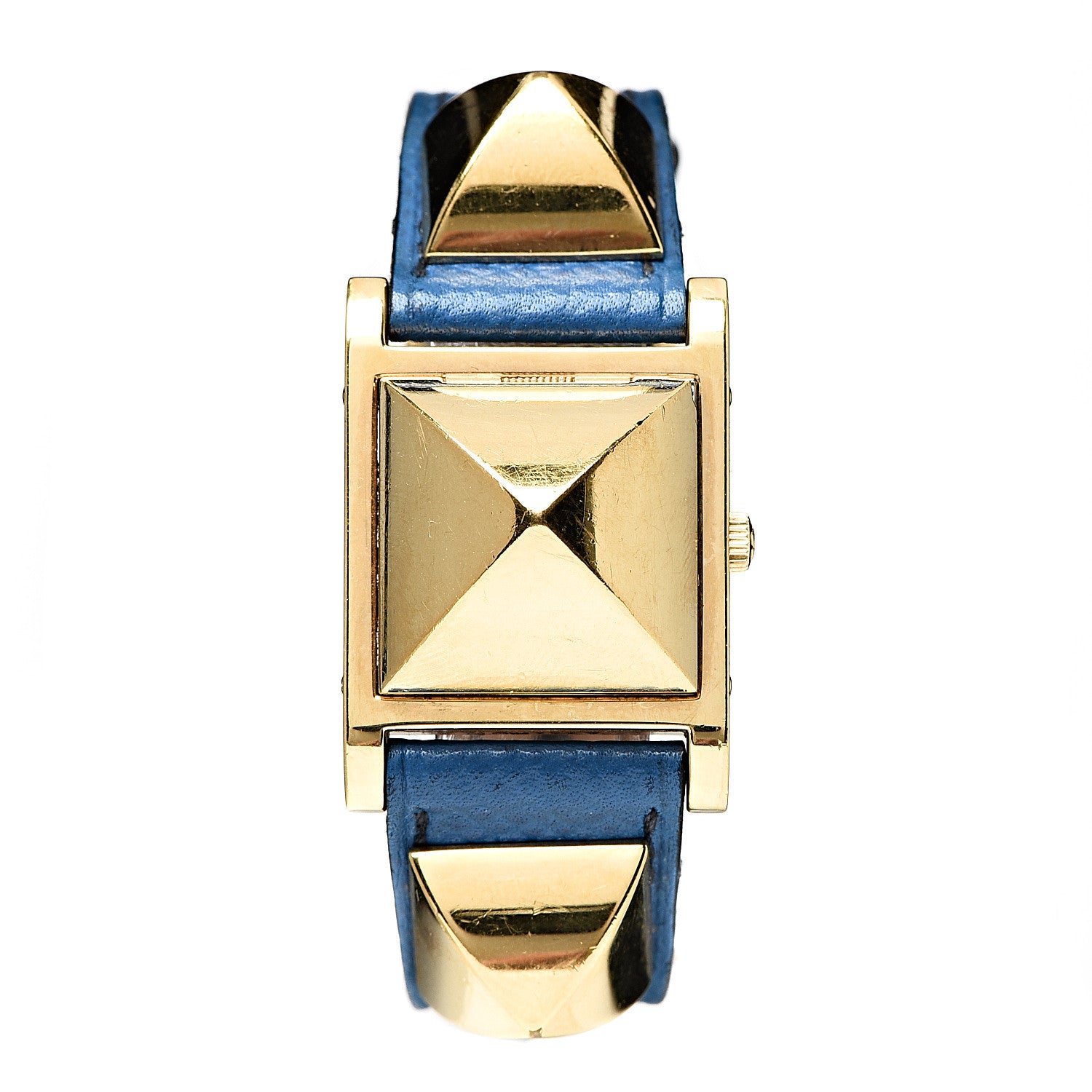 Hermes Stainless Steel Courchevel 23mm Medor Quartz Watch Bleu France 1 of 8