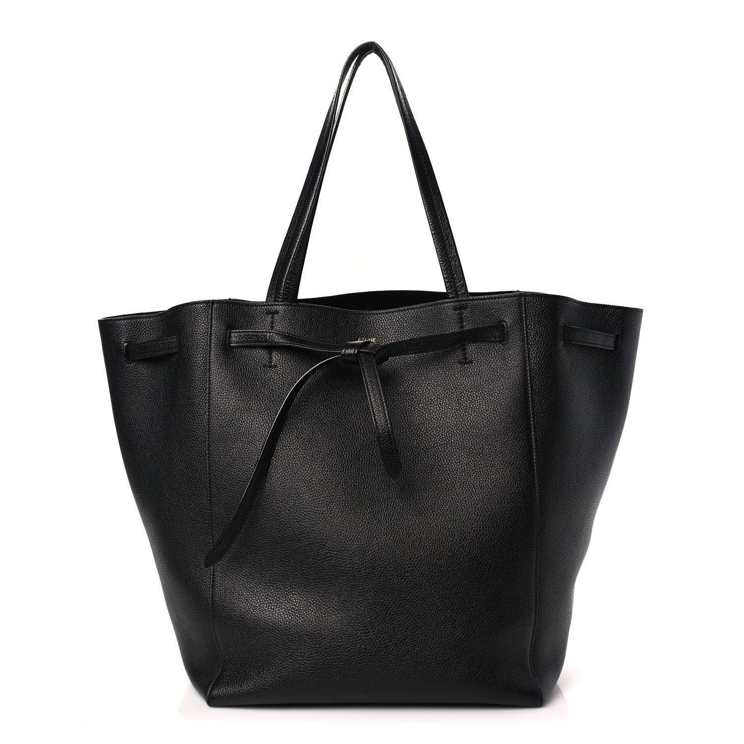 Celine Soft Grained Calfskin Medium Belt Cabas Phantom Black 1 of 9