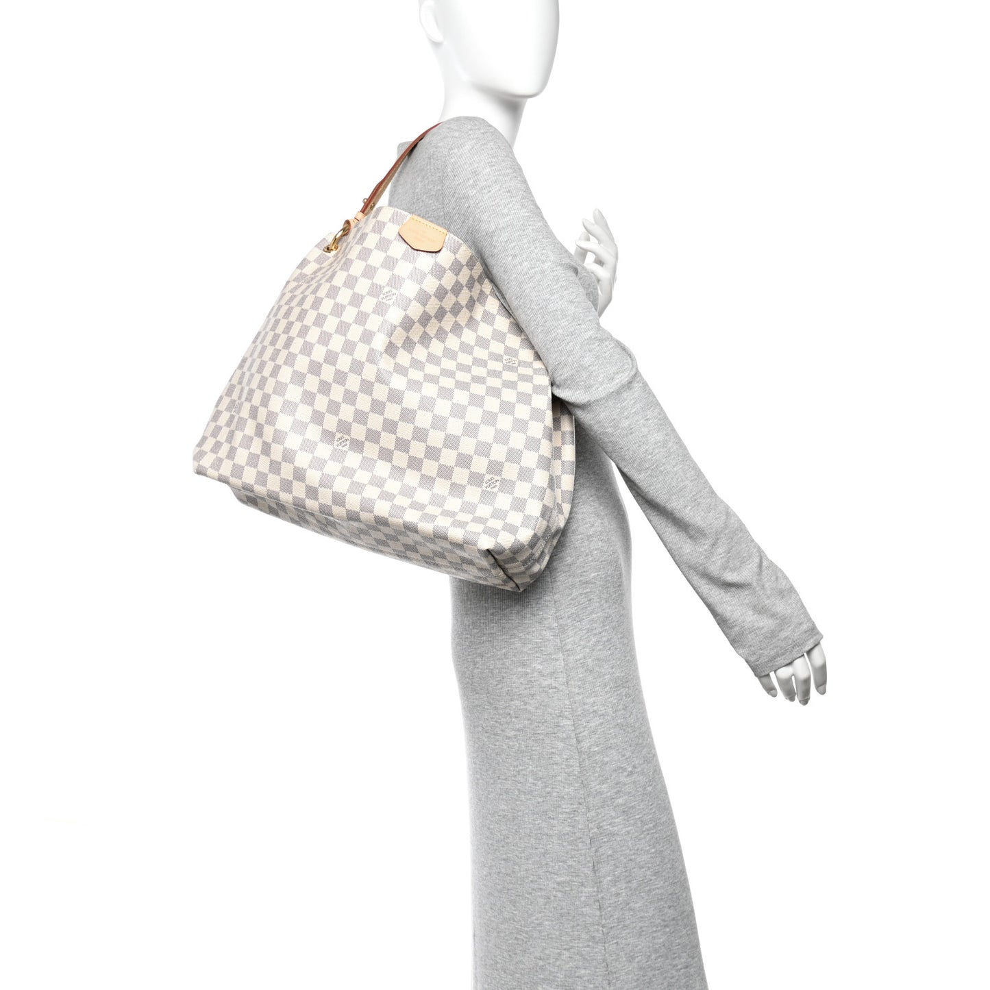 Damier Azur Graceful MM Rose Ballerine
