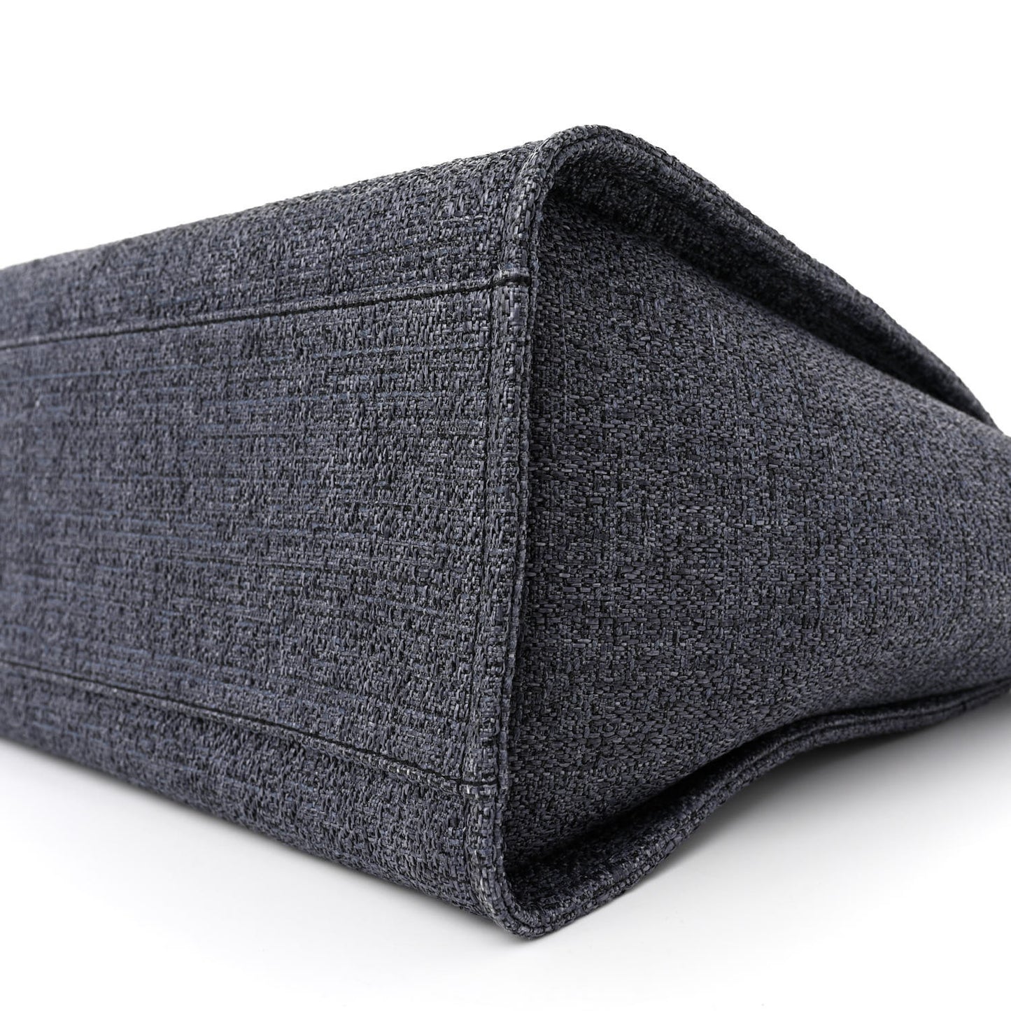 Lurex Boucle Medium Deauville Tote Black