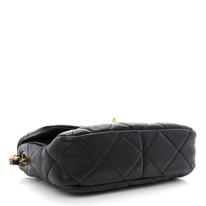 Chanel Lambskin Plexiglass Quilted Coco Love Flap Black 4 of 10