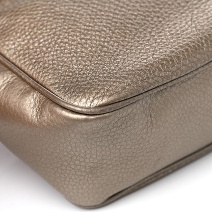 Gucci Metallic Pebbled Calfskin Small Soho Disco Bag Golden Beige 10 of 11