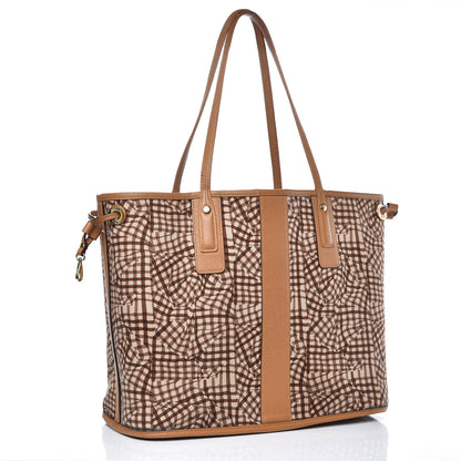 MCM Visetos Medium Liz Reversible Shopper Tote Cognac 5 of 17