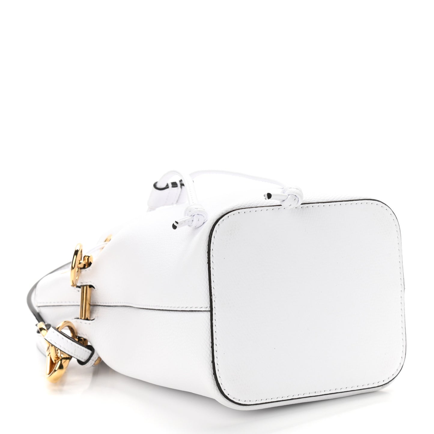 Vitello Cruise F is Fendi Mini Mon Tresor Bucket Bag Optical White