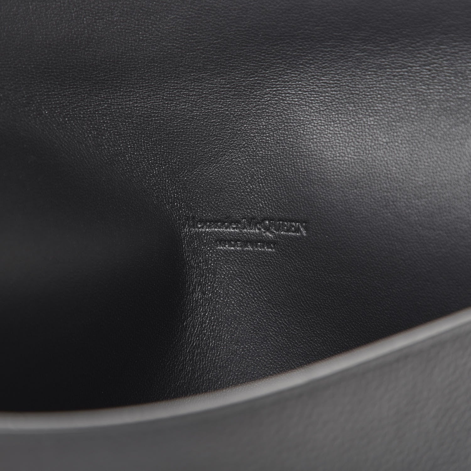 Alexander McQueen Calfskin Skull Envelope Clutch Black 5 of 6