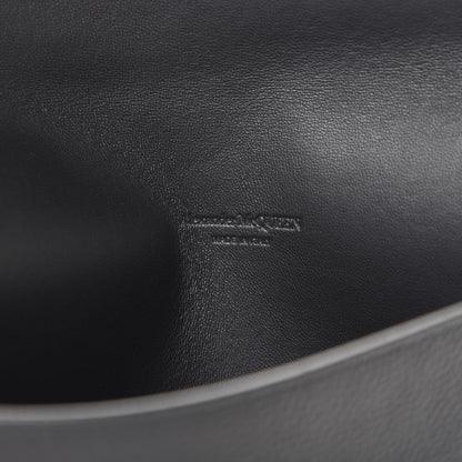 Alexander McQueen Calfskin Skull Envelope Clutch Black 5 of 6