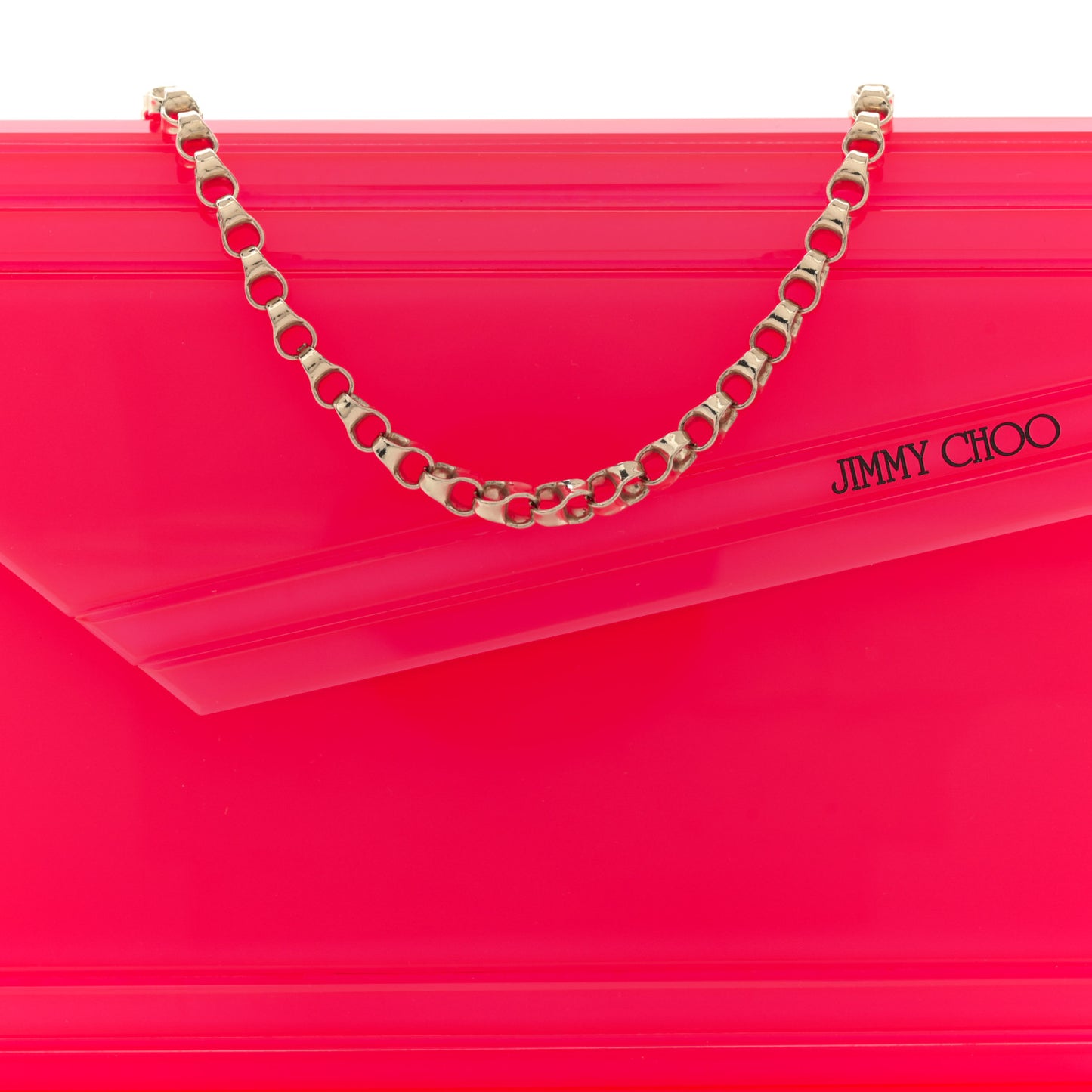 Acrylic Candy Clutch  Neon Pink
