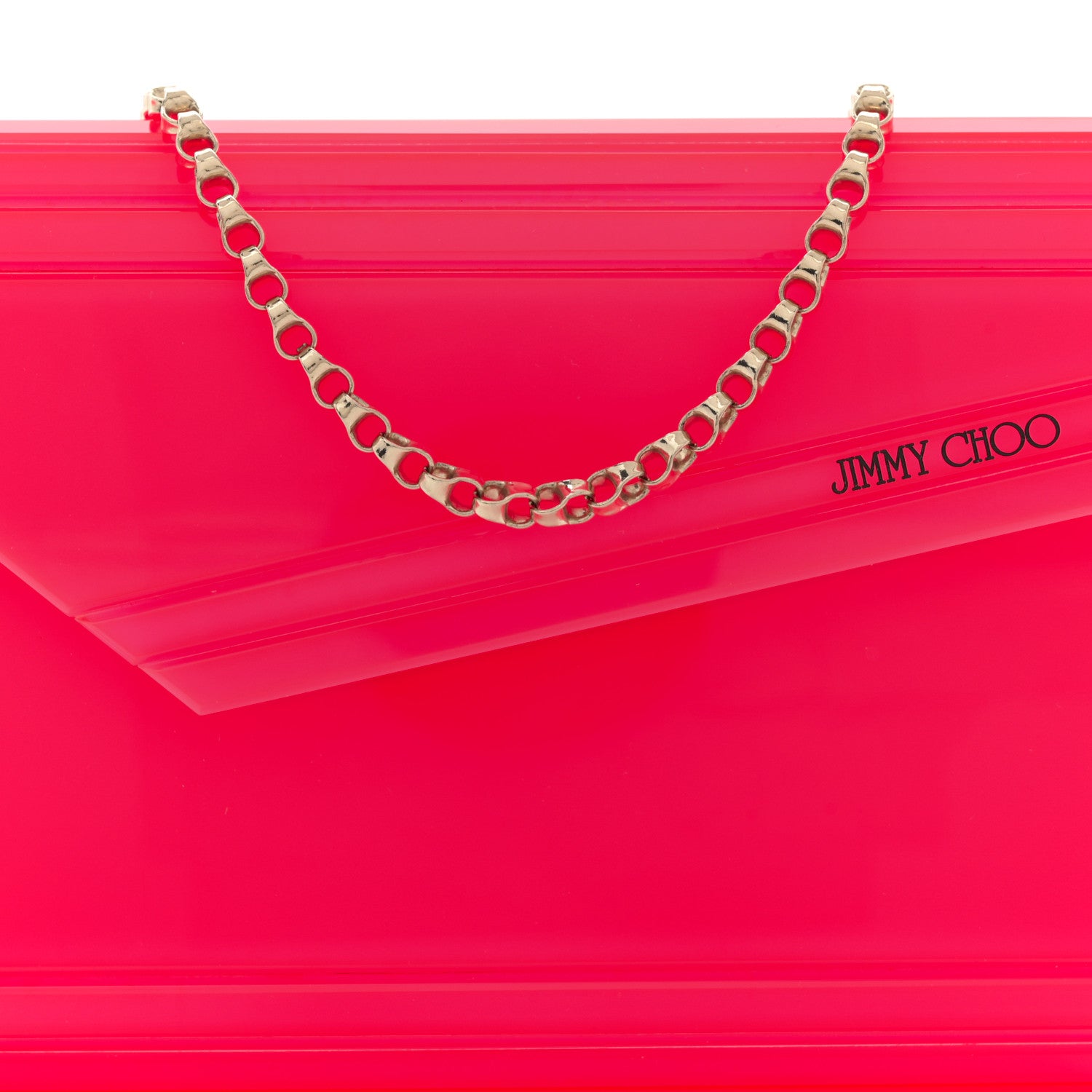Jimmy Choo Acrylic Candy Clutch  Neon Pink 7 of 11