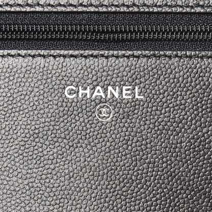 Chanel Caviar Quilted Boy Wallet On Chain WOC So Black 8 of 14
