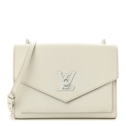 Louis Vuitton LOUIS VUITTON Soft Calfskin Mylockme Chain Bag BB White 1 of 11