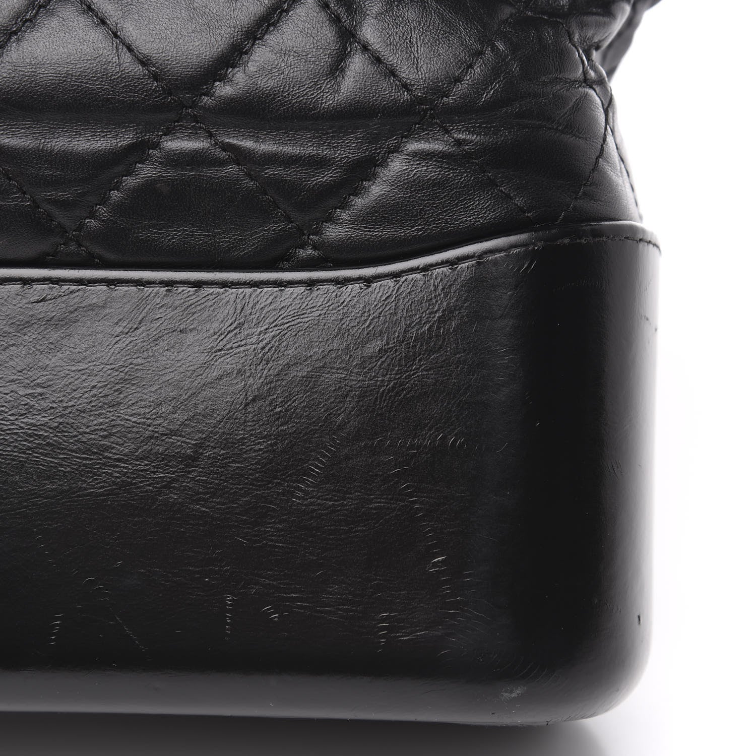 Chanel Aged Calfskin Quilted Medium Gabrielle Hobo Black 13 of 18
