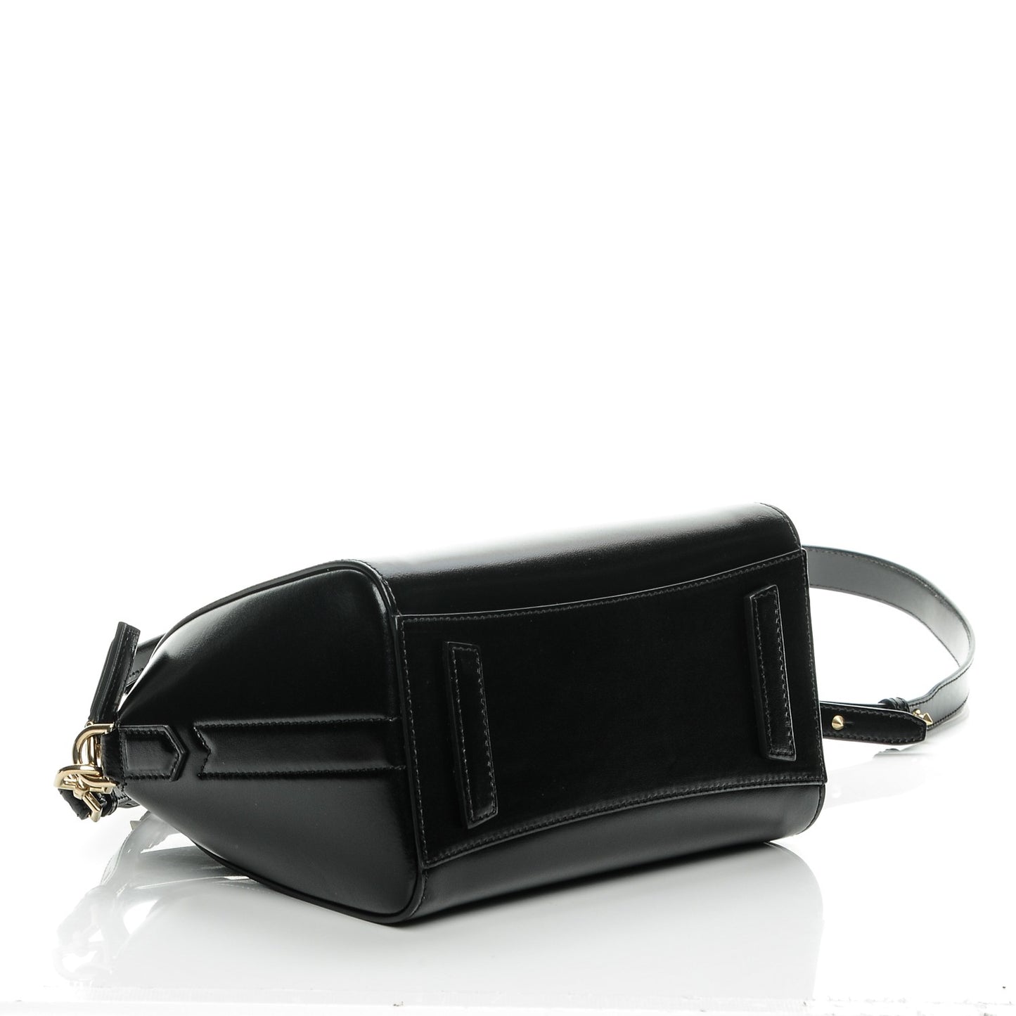 Shiny Lord Calfskin Mini Antigona Black