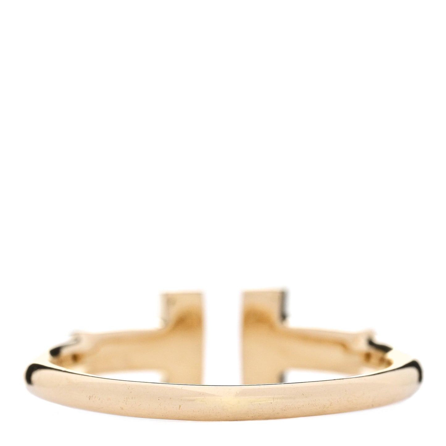18K Yellow Gold Diamond T Wire Ring 49 5
