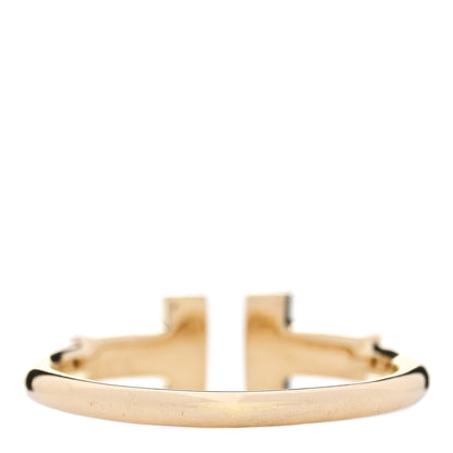 Tiffany 18K Yellow Gold Diamond T Wire Ring 49 5 3 of 4
