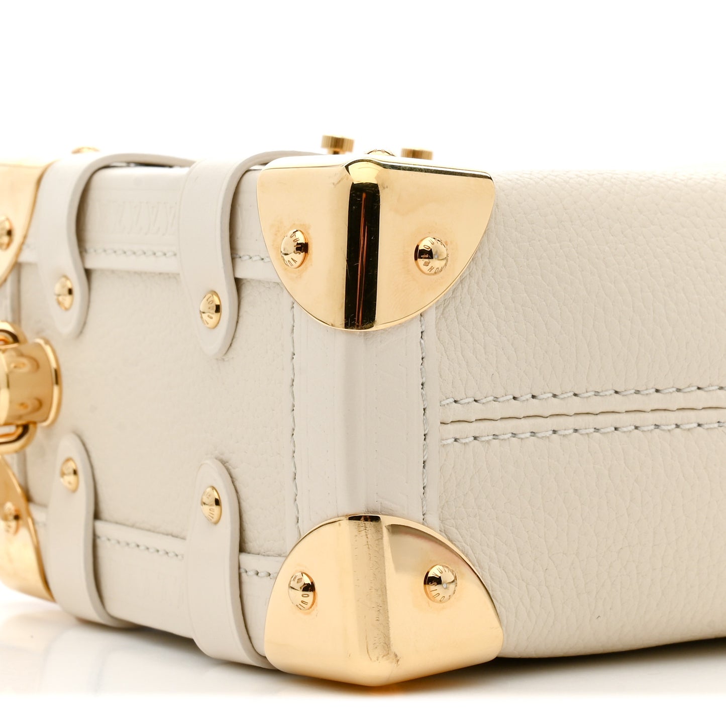 Calfskin Side Trunk PM Chalk