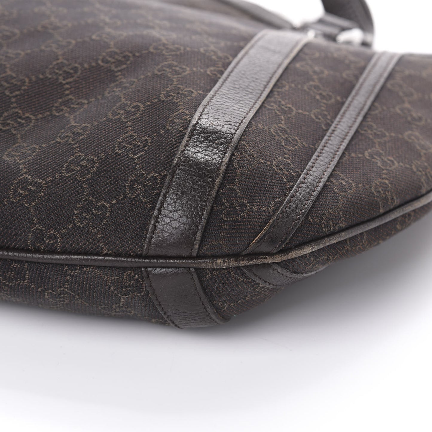 Monogram Medium Abbey Convertible Tote Dark Brown