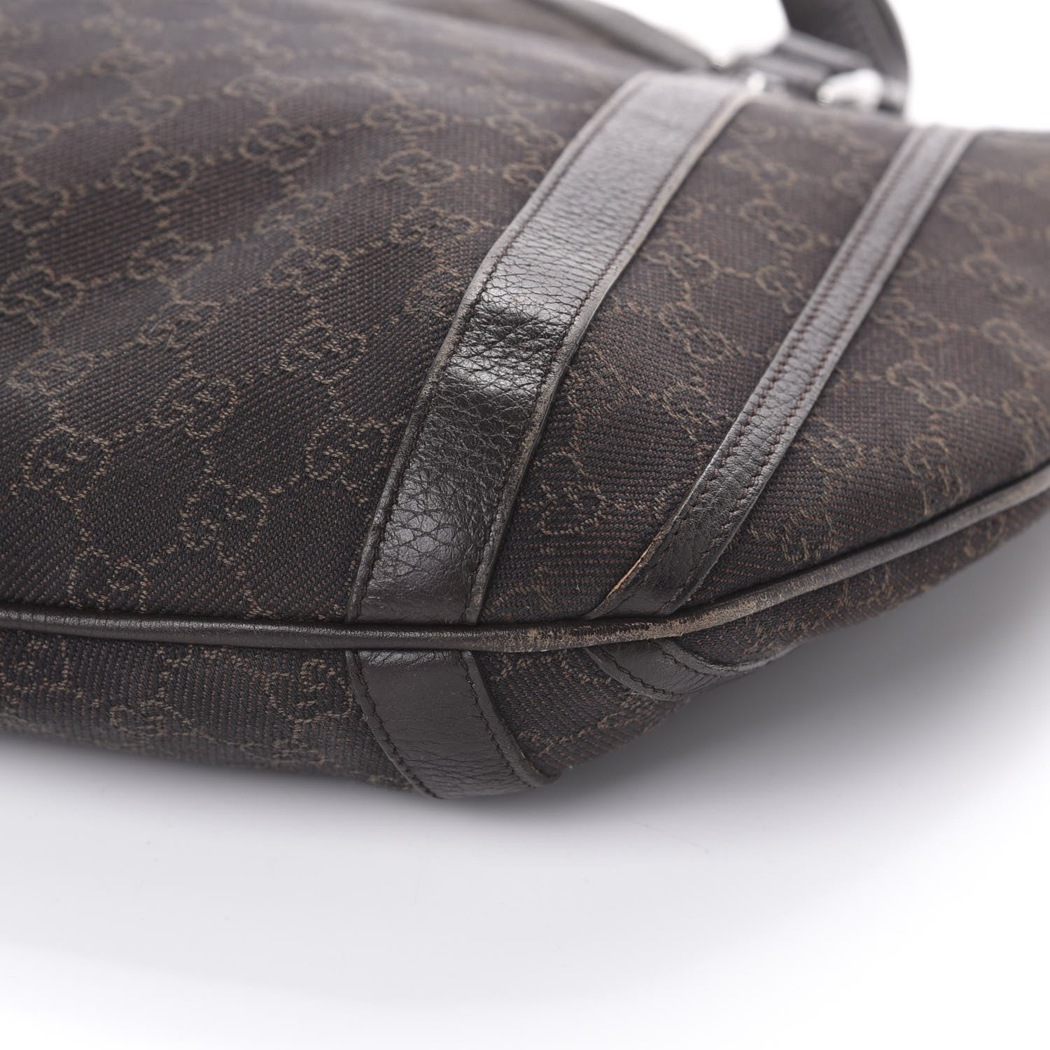 Gucci Monogram Medium Abbey Convertible Tote Dark Brown 9 of 9